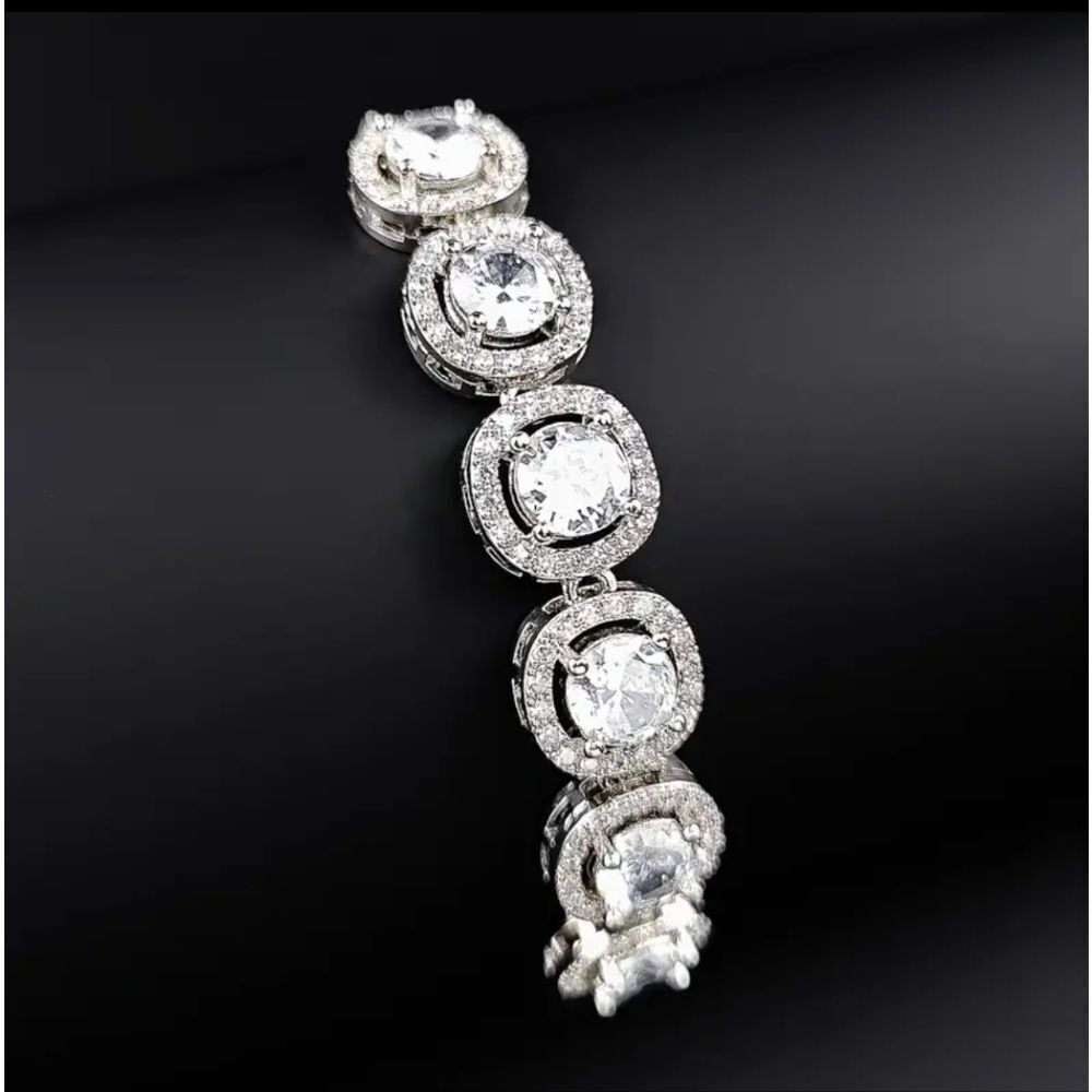 Silver Diamond Bracelet